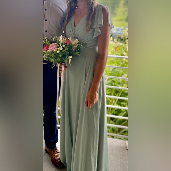 David's Bridal Dresses & Skirts - David’s Bridal Bridesmaid Dress | Dusty Sage